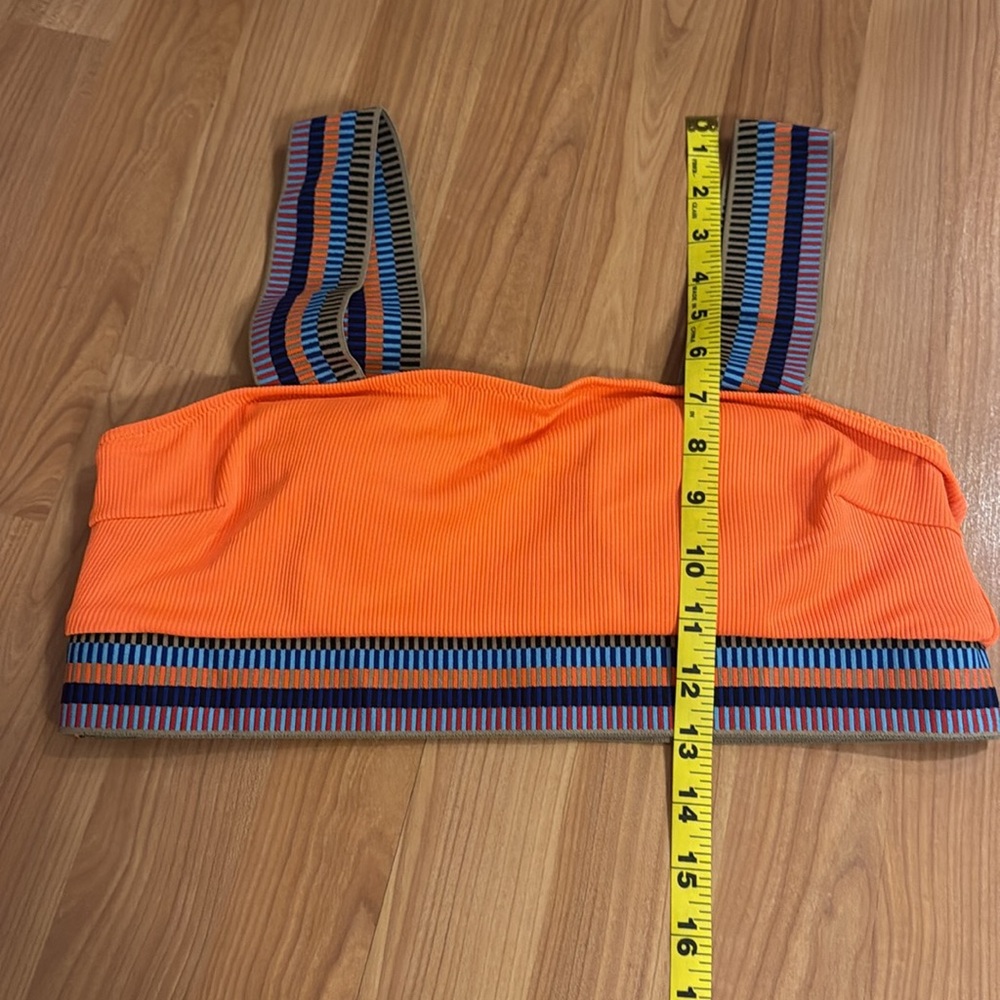 Brand New Popvil Vibrant Orange Bikini Set. Size large. High waisted. - Picture 5 of 11